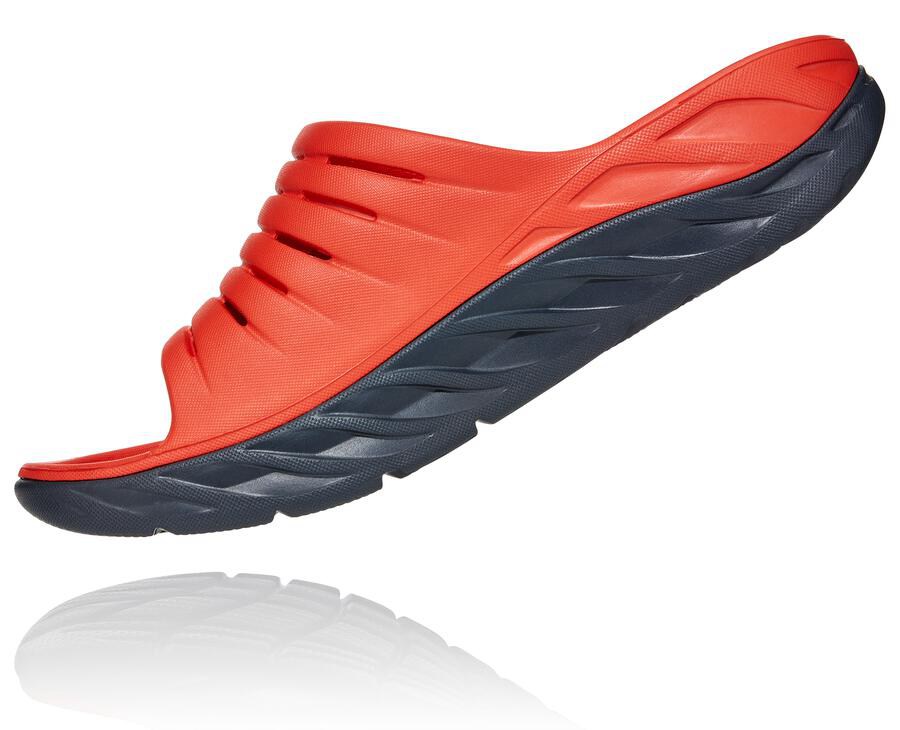 Hoka One One Mens Slide - ORA Recovery - Red - TRUS03547